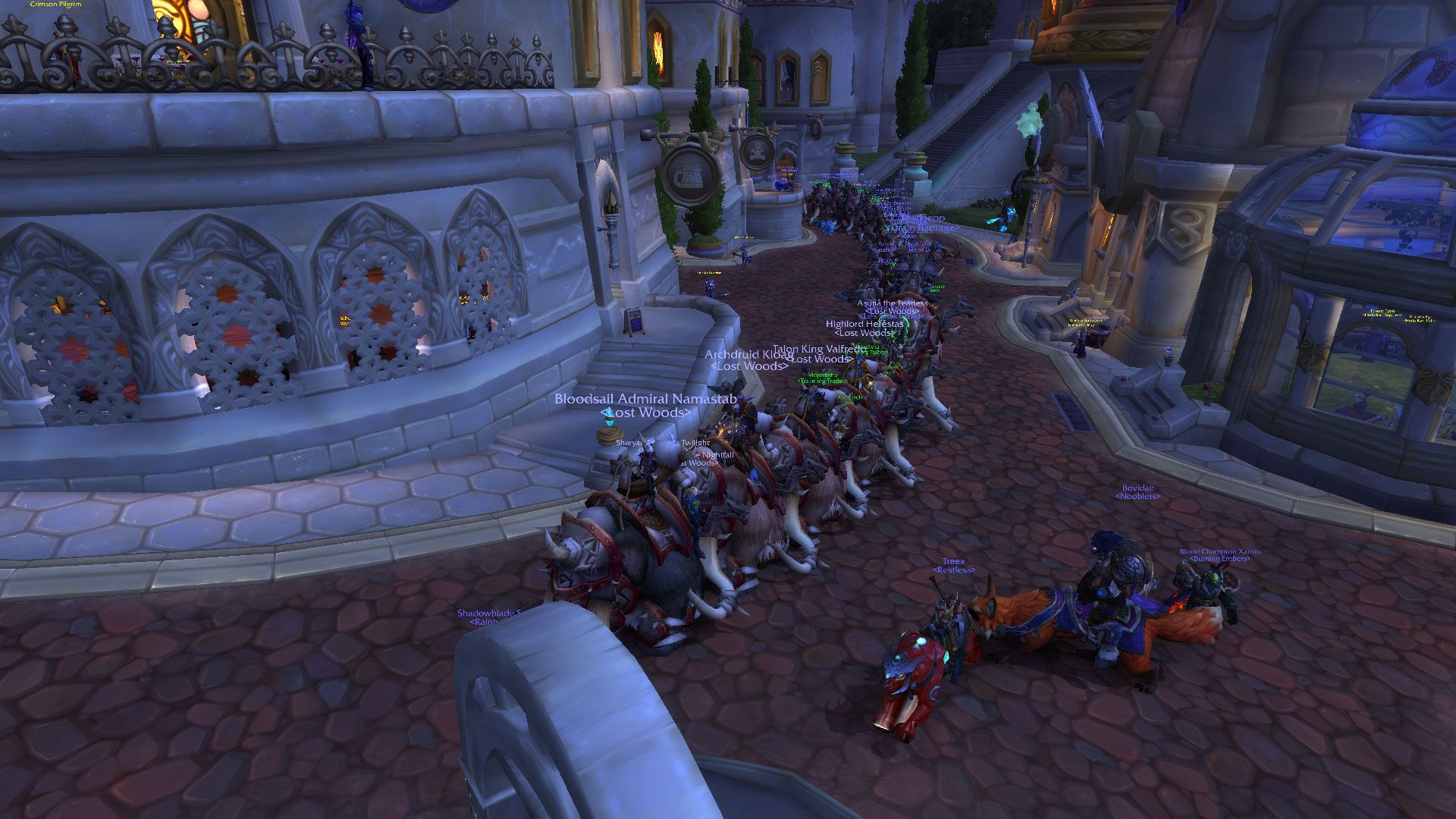 so massive mammoth train suddenly appeared in dalaran on draenor eu vanilla wow bloodsail charts