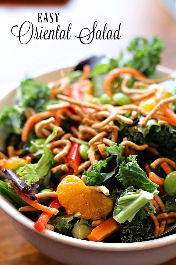 This easy Oriental Salad recipe pairs perfectly with P.F This easy Oriental Salad recipe pairs perfectly with P.F