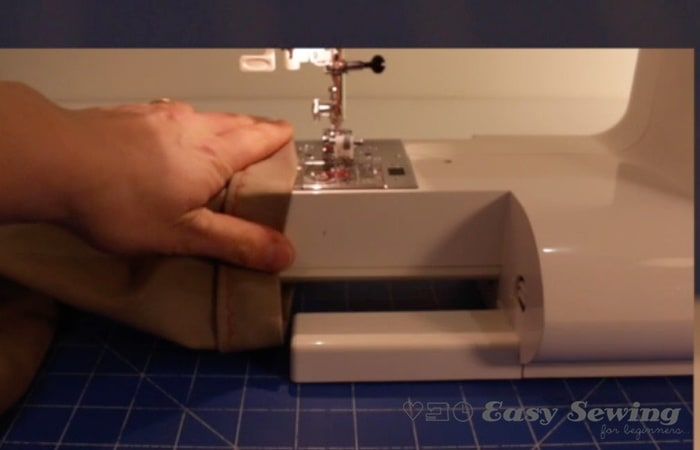 How to Hem Pants with a Sewing Machine (using the blind hem stitch) - Easy Sewing For Beginners How To Hem Shorts With Sewing Machine