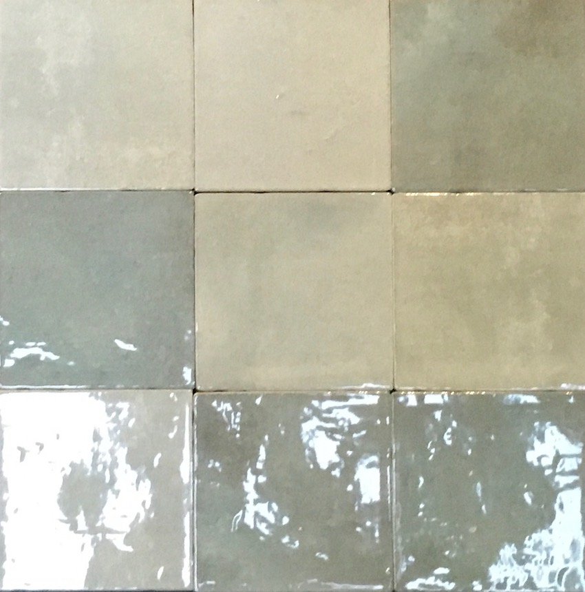 Crafted square green groen glanzende mix 10 x 10 cm per m2 online bestellen - TEGELinfo Backsplash, Petal, Tile Floor, Blue And White, Matte, Flooring, Square, Antiques, Green