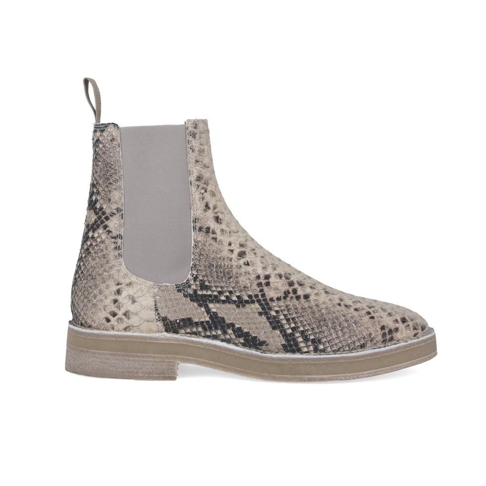 mens snakeskin ankle boots uk