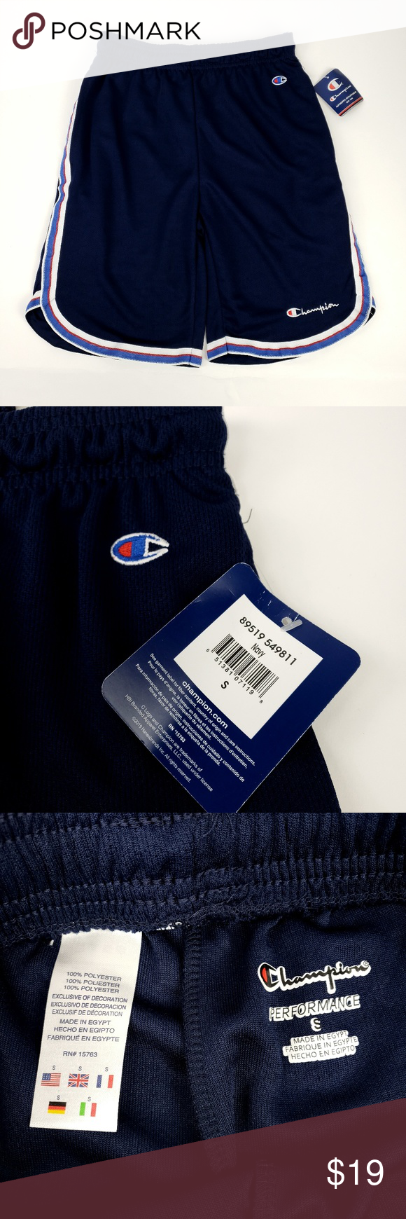 Download Champion Script Mens Core Basketball Shorts Gym THIS ...