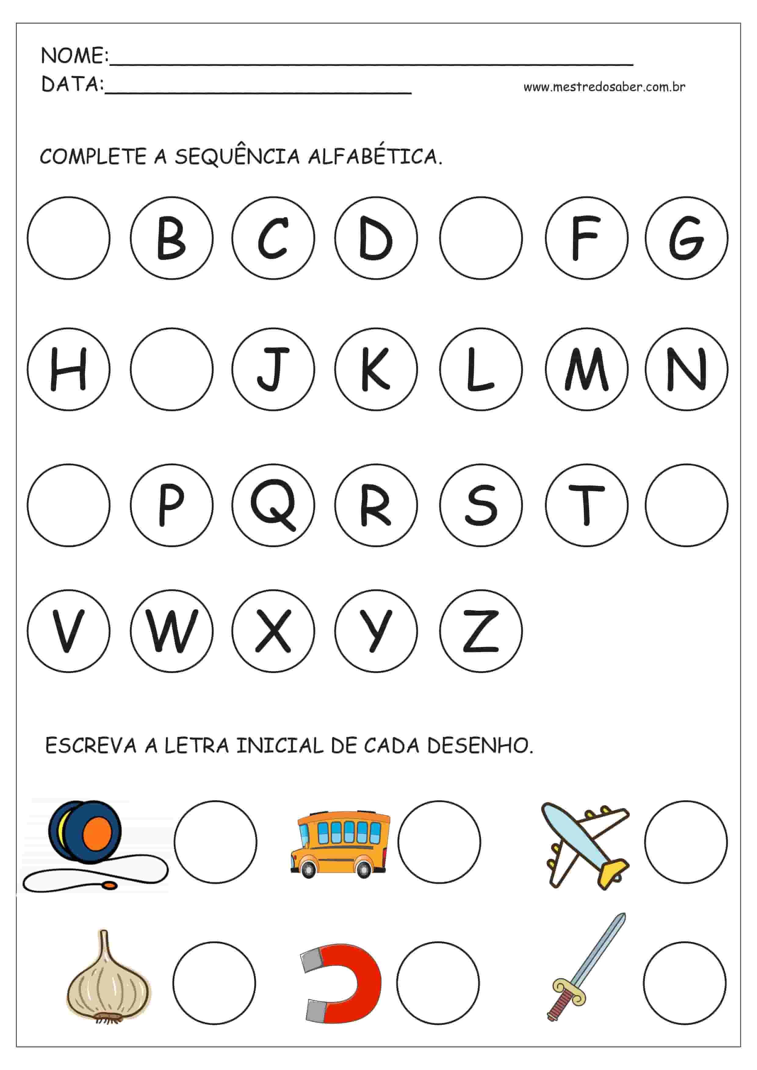 Abecedario Actividades Para Preescolar Para Imprimir Se Trata De Letras