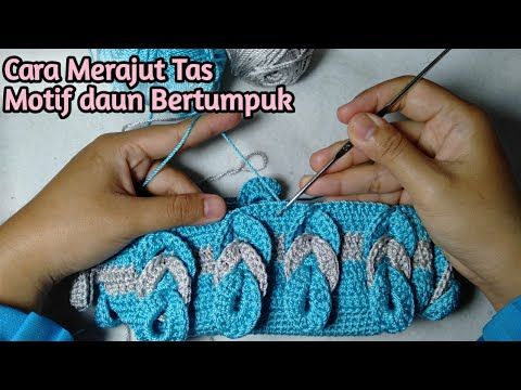 Crochet || Cara Merajut Tas Motif Daun Bertumpuk || motif terbaru Perajut pemula - YouTube Crochet Bags, Crochet Earrings, Make It Yourself, Blog, Youtube, Crochet Trim, Bikini Swimwear, Knit Bag, Crochet Stitches