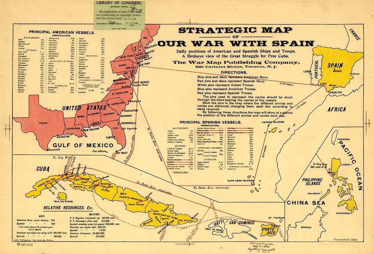 Spanish American War Map Activity RESTULS
