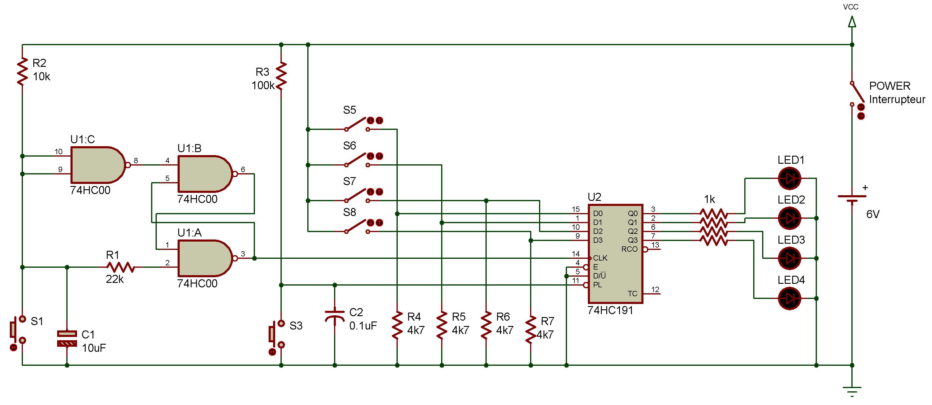Presettable counter