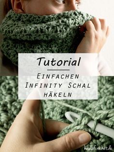 Tutorial: Einfachen Infinity Schal häkeln #ponchoscrochet