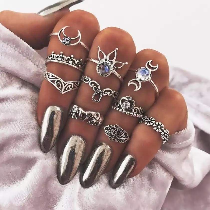 Pin De Vane Montero En Jewelry Joias Joyas Anillos De Moda Joyas Para La Mano Juego De Anillos