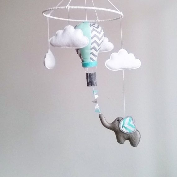 Baby Mobile Elephant Crib Cloud M Baby Crib Mobile Air Balloon Nursery Kit