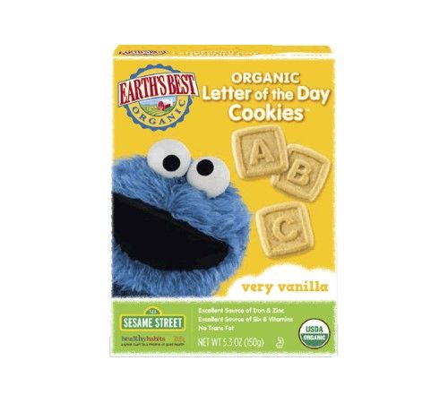 Earth's Best Letter of the Day Organic Cookies Very Vanilla, 5.3