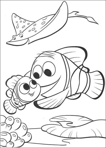 Marlin Is Finding Nemo Coloring Page Nemo Coloring Pages Finding Nemo Coloring Pages Coloring Books