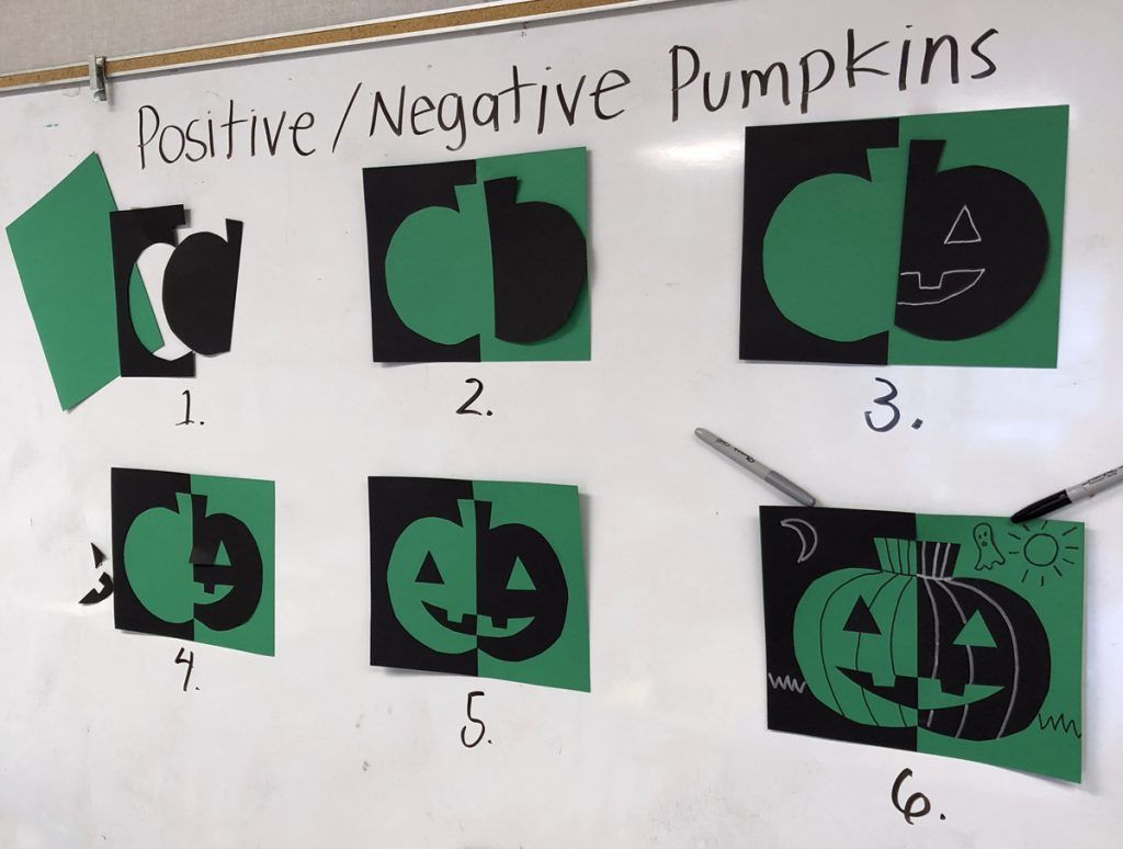 Symmetrical Pumpkin Collage · Art Projects for Kids