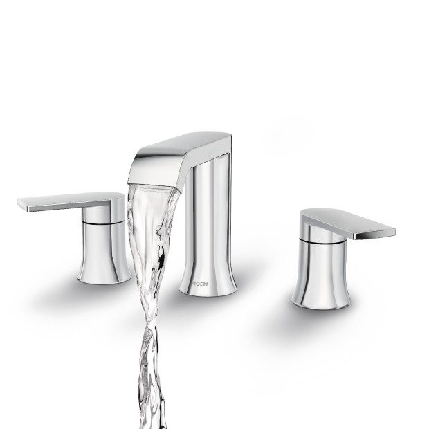 Genta 2 Handle Bathroom Faucet In Chrome 84763 Moen Bathroom Faucets Faucet High Arc Bathroom Faucet