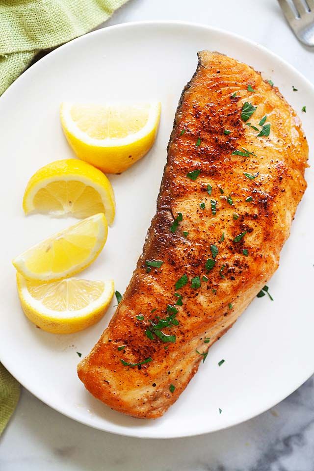 How to cook salmon on the stove? Picture of salmon cooked on the stove ...