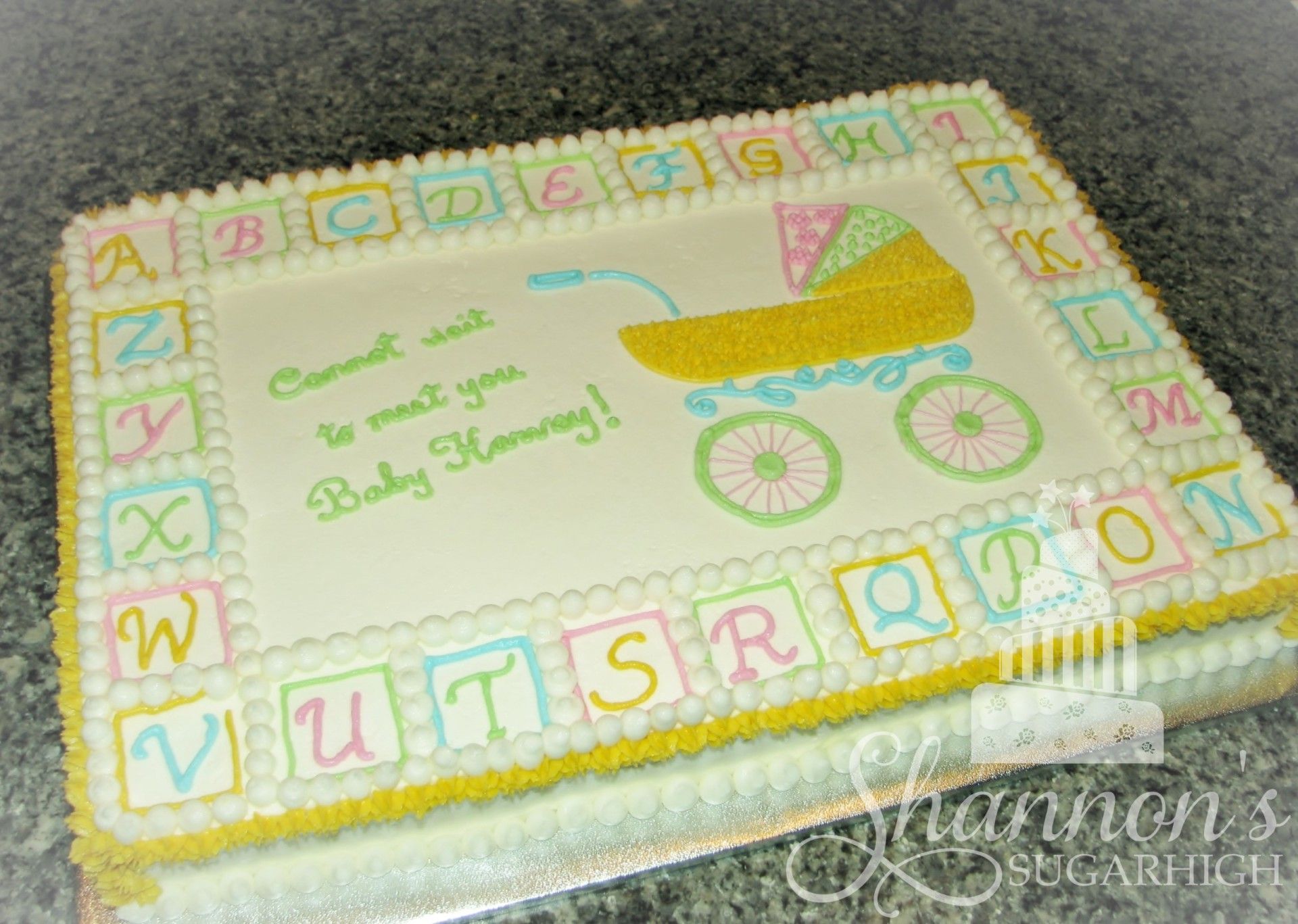 lemon sheet cake with