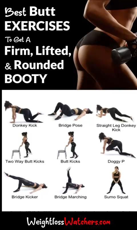 Best Butt/Booty Exercises for Ladies