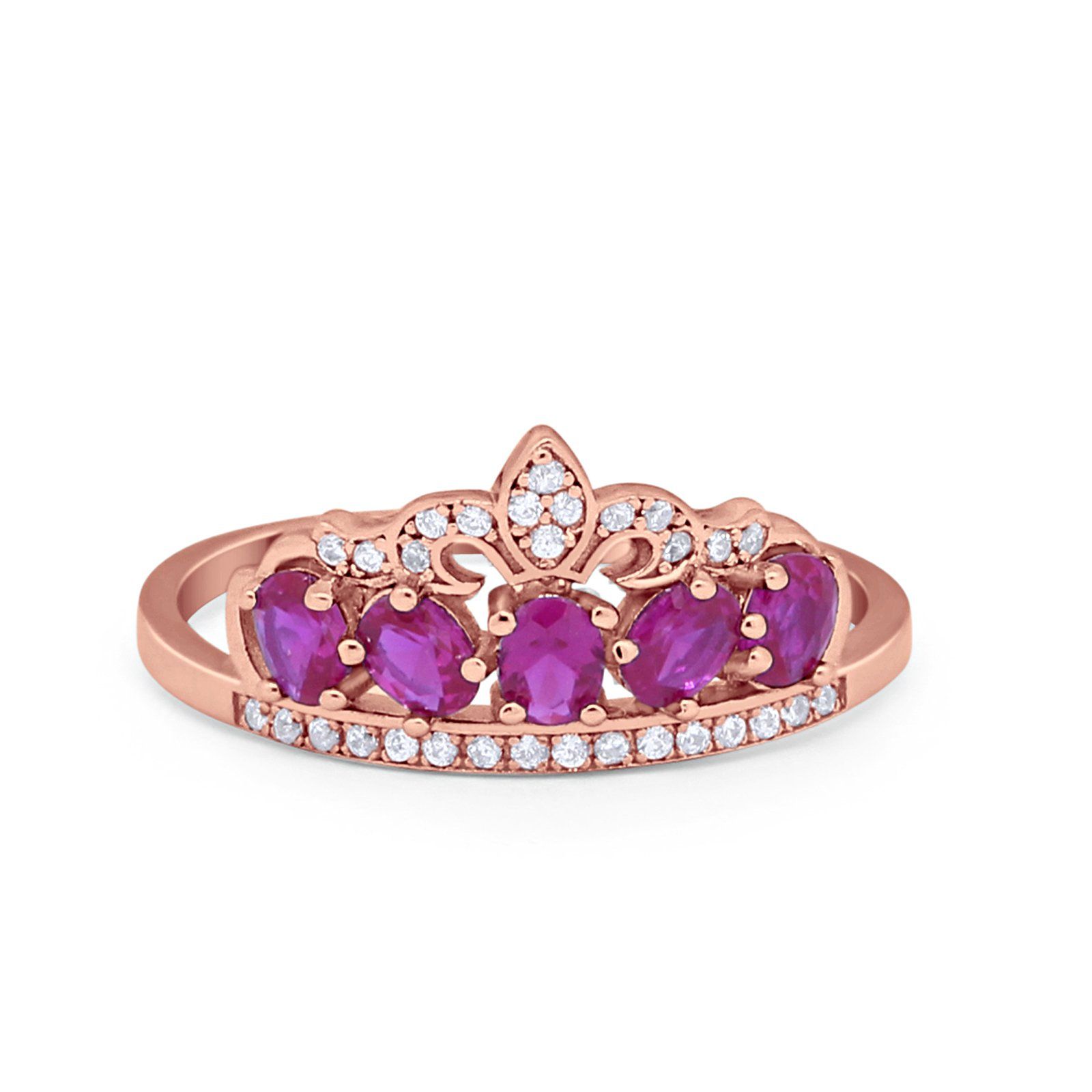2mm Jewel Tie Sterling Silver Simulated Ruby & Diamond Ring 2mm Jewel Tie Sterling Silver Simulated Ruby & Diamond Ring