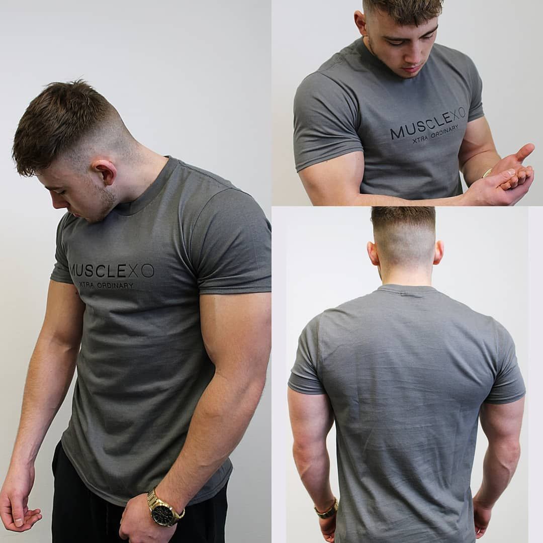 Muscle XO - The Original T-Shirt Charcoal Grey / Black Use Code "FRANKGONZALES15" For 15% OFF Entire...