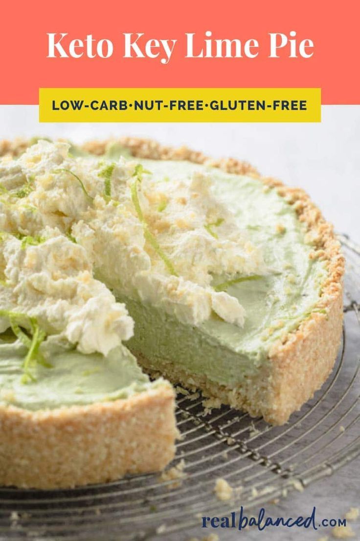 Keto Key Lime Pie Recipe Low carb recipes dessert, Keylime pie