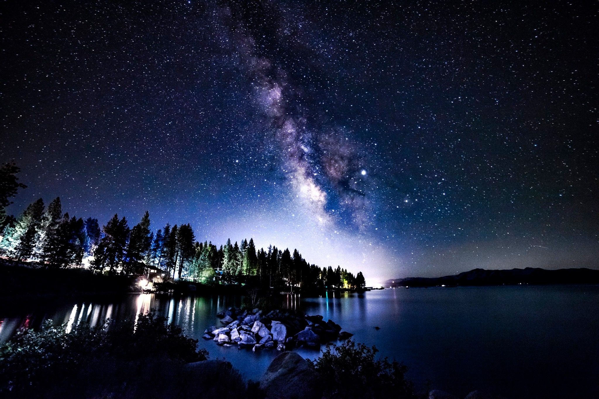 Milky way at east shore lake tahoe june 2019 lake tahoe homes tahoe