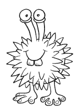 Ausmalbild Kugel Monster Ausmalbild Ausmalbilder Monster Malen