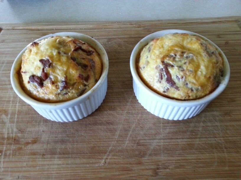 Meaty breakfast souffle | Breakfast souffle, Breakfast, Food