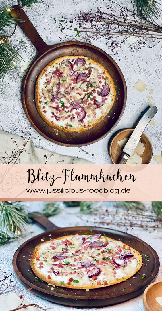 Low-Carb Blitz-Flammkuchen Rezept - Jussilicious-Foodblog