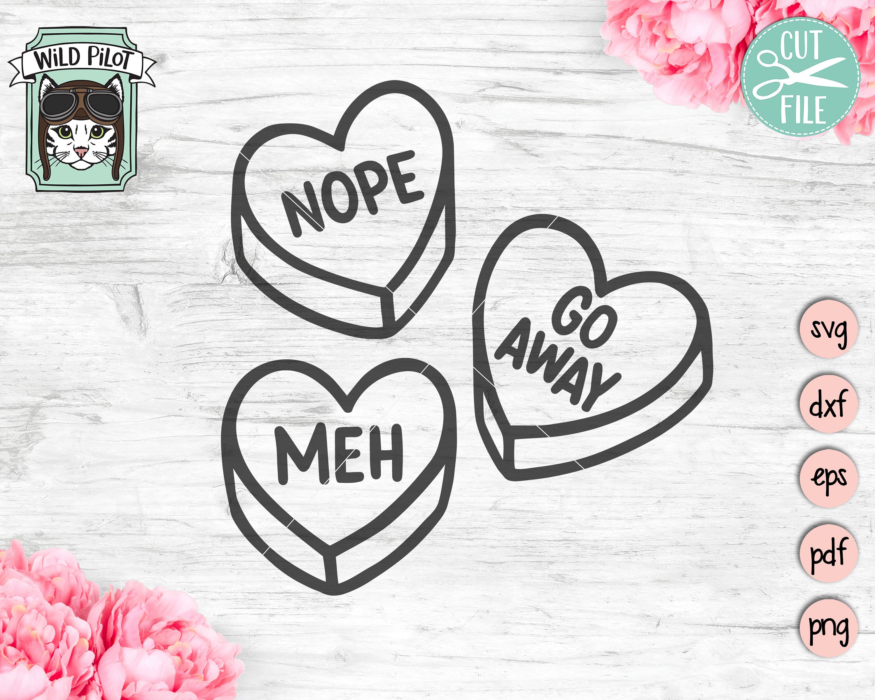 Instant Download Valentine Svg Blank Candy Heart SVG Love Svg