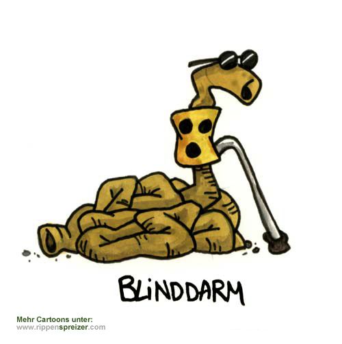 Blinddarm Spaß foto, Lachen spruch, Lustig