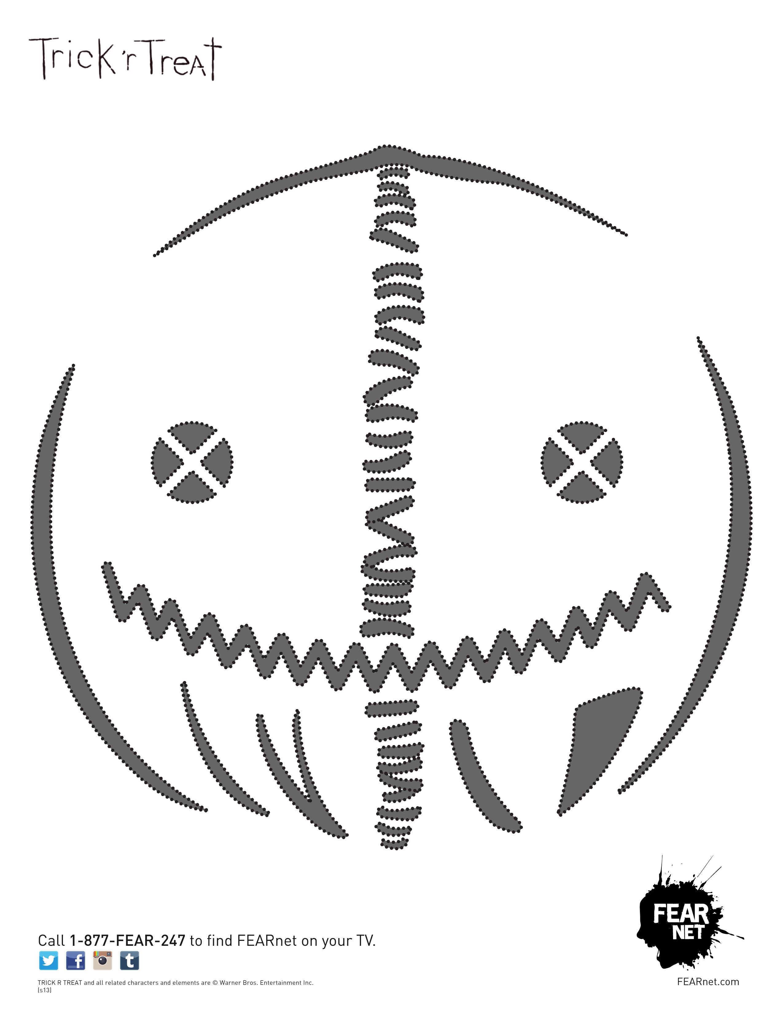 Printable Trick Or Treat Pumpkin Stencil