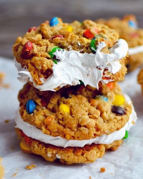 Monster Cookie Oatmeal Creme Pies