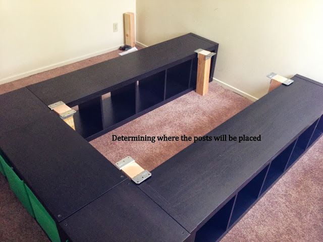 Expedit Queen Platform Bed Out On Our Own Pinterest Ikea Ikea Hackers Expedit Queen Platform Bed Not A Bad Idea To Save Us Hundred
