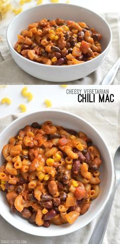 Cheesy Vegetarian Chili Mac - Budget Bytes