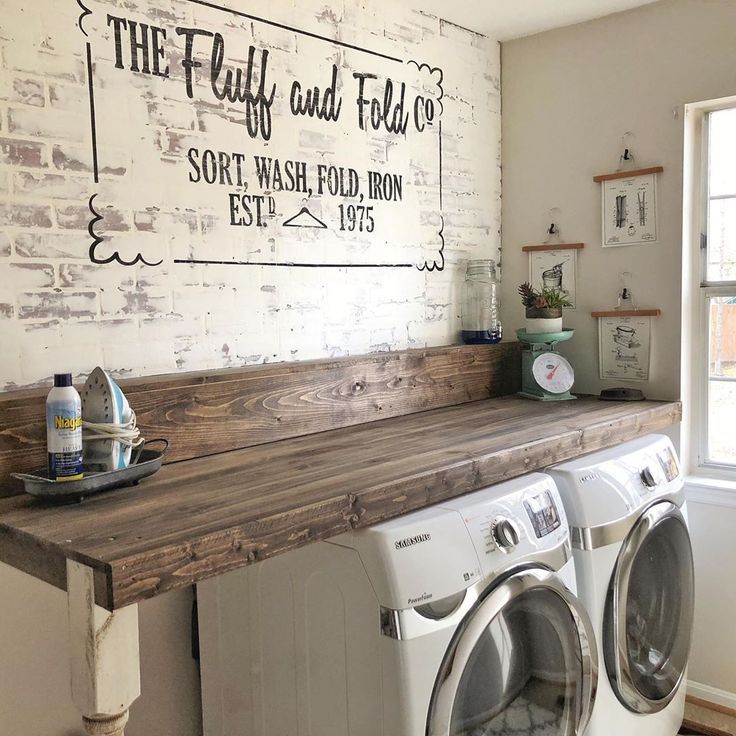 Love the way our laundry room project came out 😍 What is your favorite project in your home? ALSO- Don’t forget that there is a sale going… Laundry Room/mud Room, Rustic Laundry Rooms, Laundry Room Cabinets, Laundry Room Remodel, Basement Laundry, Laundry Room Storage, Laundry Room Makeover, Laundry Room Design, Laundry Room Decor