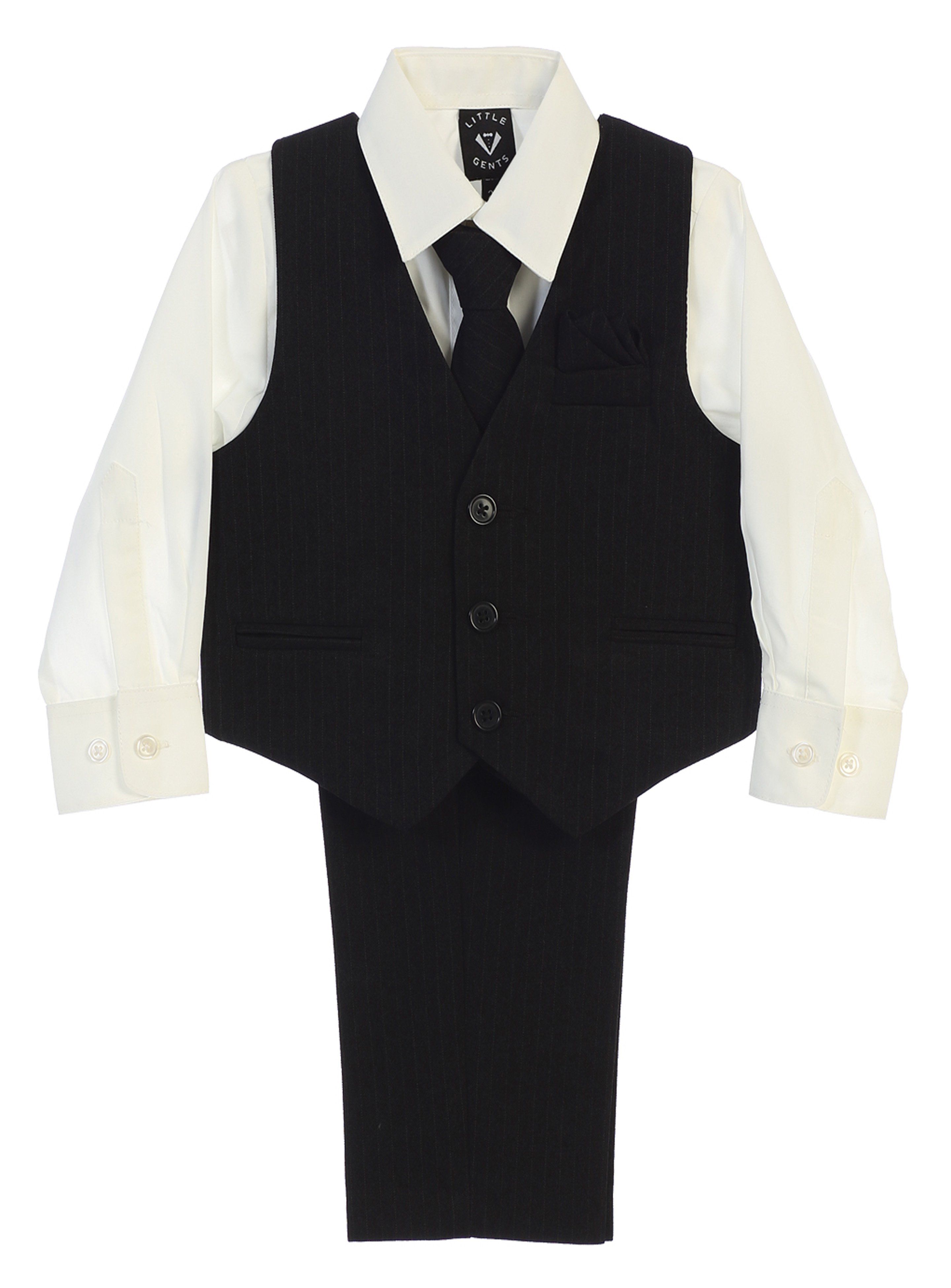 New Baby Toddler Boys Black White Shorts Suit 4 Pc Set Outfit Easter Wedding 850