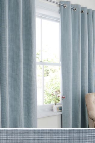 Powder Blue Tonal Rib Eyelet Curtains Home Decor Powder Blue Tonal Rib Eyelet Curtains