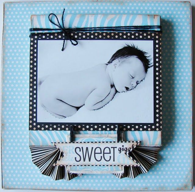 Canvas Corp project, layered stretched canvases. Baby Boy Papers Baby Boy Scrapbook Layouts, Baby Scrapbook Pages, Scrapbook Room, Memory Scrapbook, Scrapbook Cards, Scrapbooking Ideas, Baby Crafts, Crafts For Kids, Scrapbooks