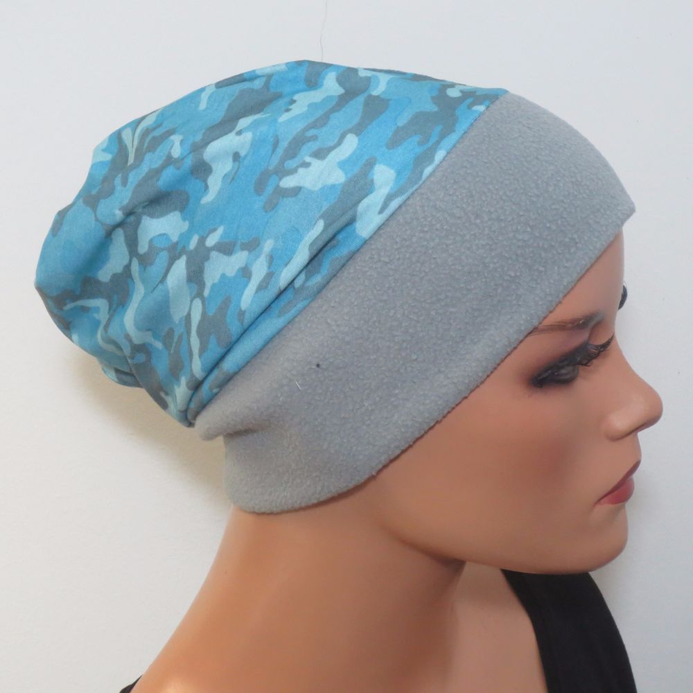 2 Bänder viel Volumen CHEMOMÜTZE CHEMO TURBAN MICROFASERMÜTZE//BEANIE