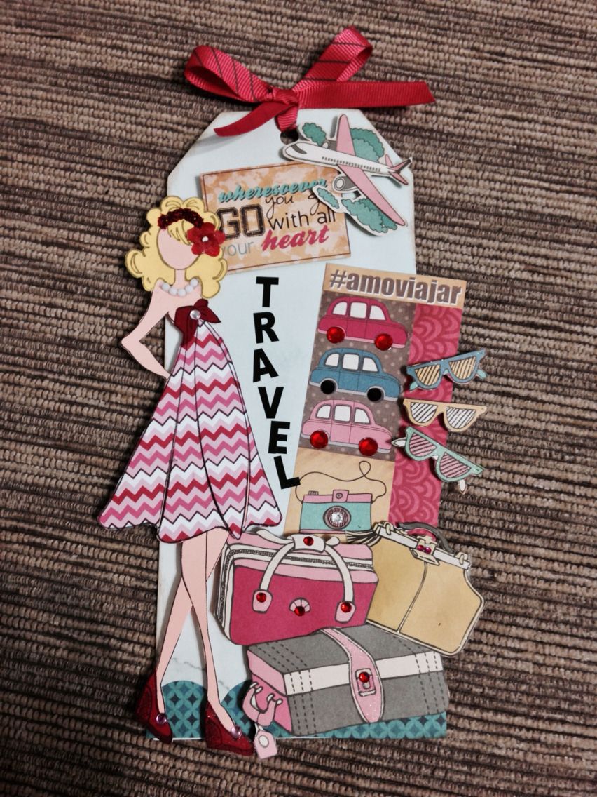 tag viagem paper dolls prima paper dolls cards handmade