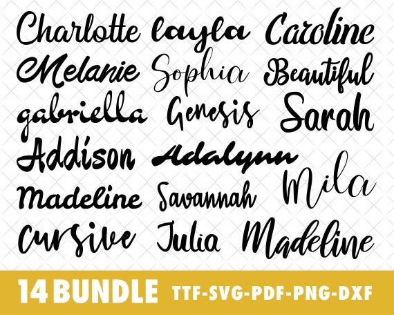 Download Script Fonts Bundle Svg Cursive Fonts For Cricut Cursive Font Etsy Script Monogram Font Cricut Fonts Wedding Fonts