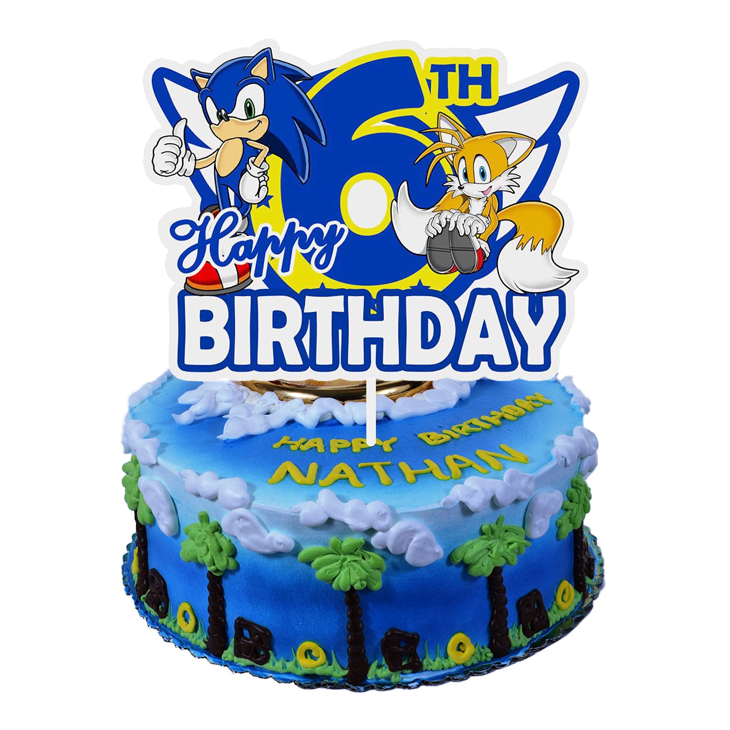 Celebrate with a Sonic Birthday Cake Topper
