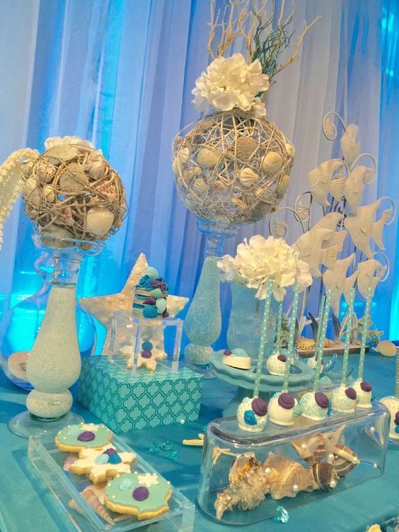 Winter and Under The Sea Quinceañera Party Ideas | Photo 8 of 19 | Sea ...