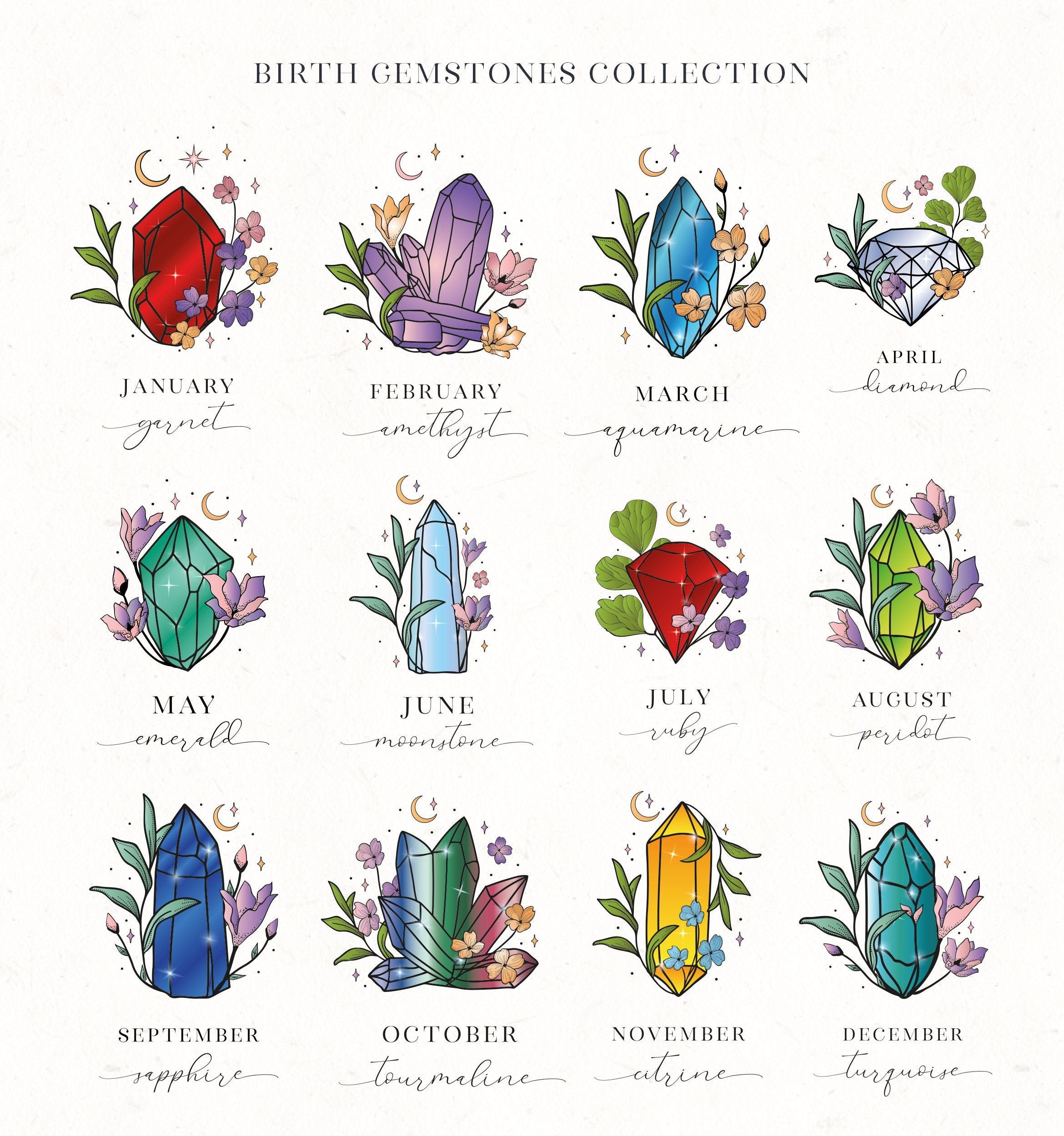 Gem Tattoo, Stone Tattoo, Jewel Tattoo, Crystal Drawing, Crystal Art, Crystal Shapes, Crystal Tattoo, Birthstone Gems, Tattoo Ideas