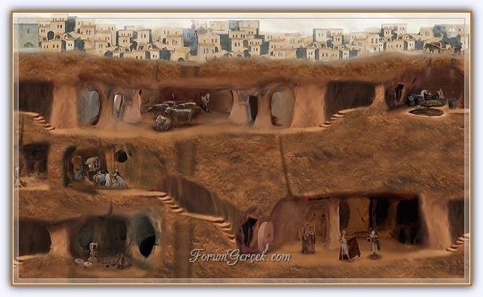 Yeralti Sehirleri Kapadokya Nevsehir Forum Gercek Ancient Underground City Underground Cities Ancient