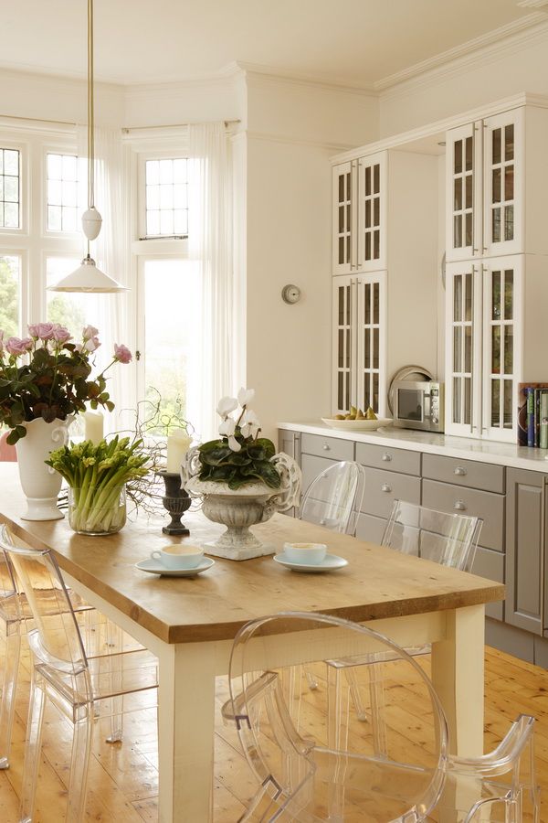 Kitchen Kitchen Design Transitional Dining Room Gray And White Kitchen