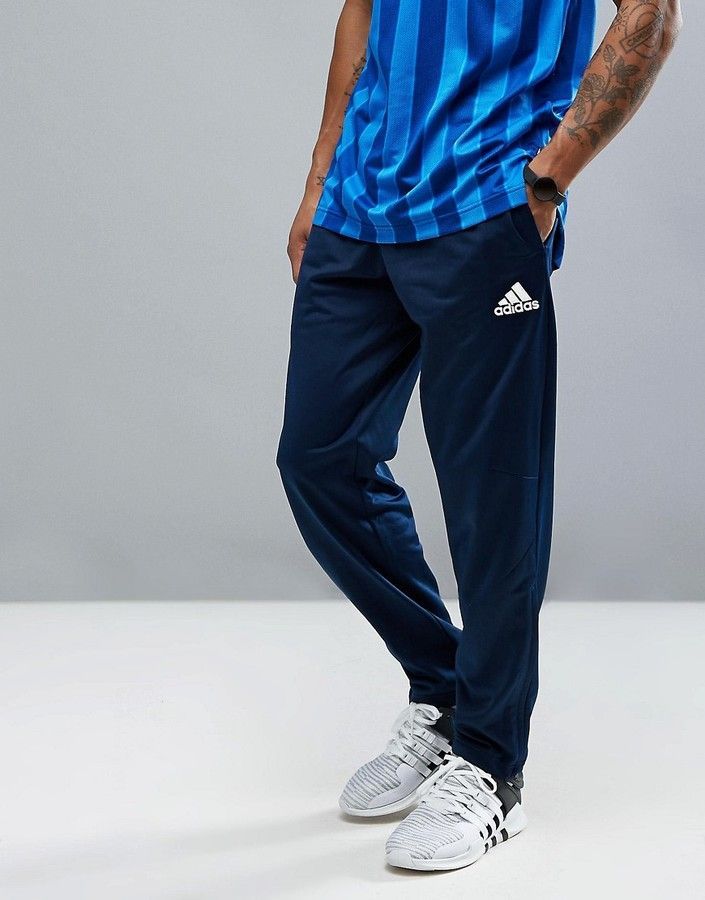 adidas navy skinny joggers