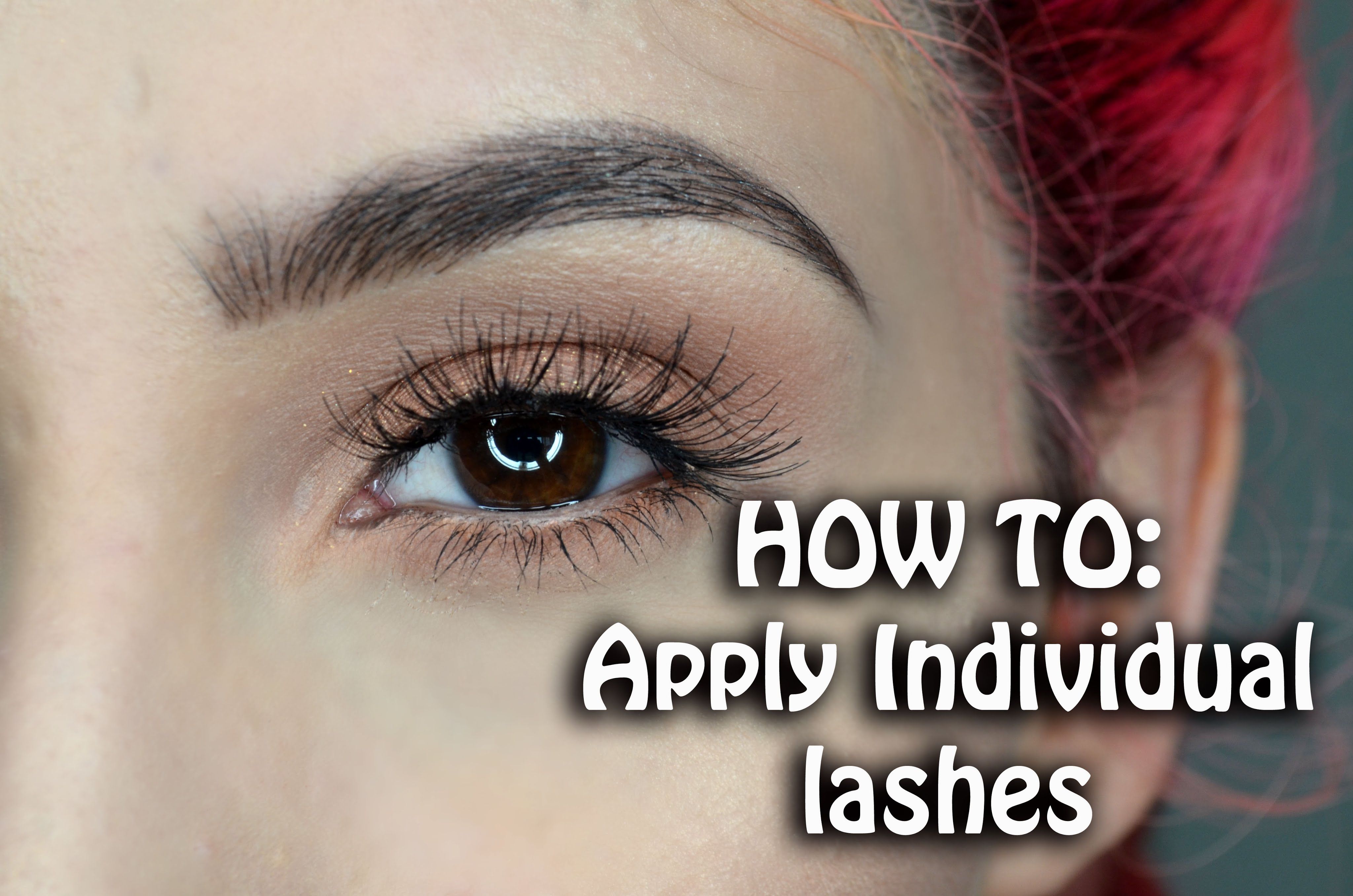 HOW TO Apply Individual Lahes Ft Ardell Individual Lashes 
