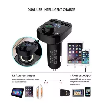 DC12V Wireless Bluetooth Handsfree Car Kit MP3 Player USB Phone Charger Speaker