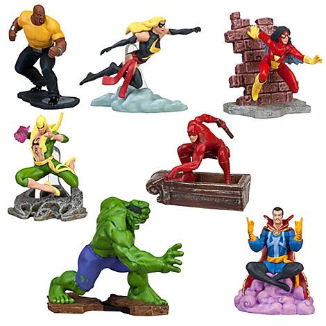 disney store marvel figure set