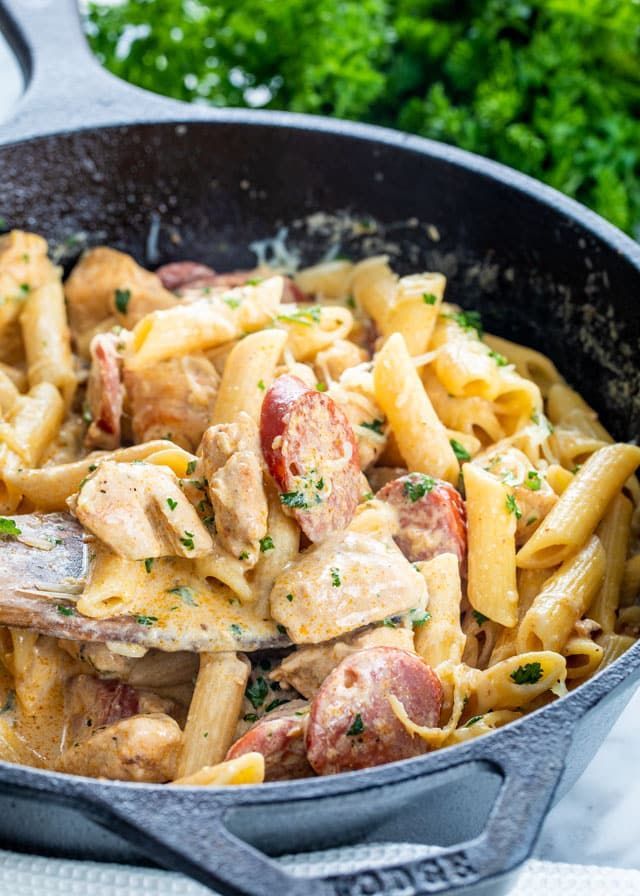 This Cajun Chicken Pasta is creamy, cheesy, loaded with flavor and on
